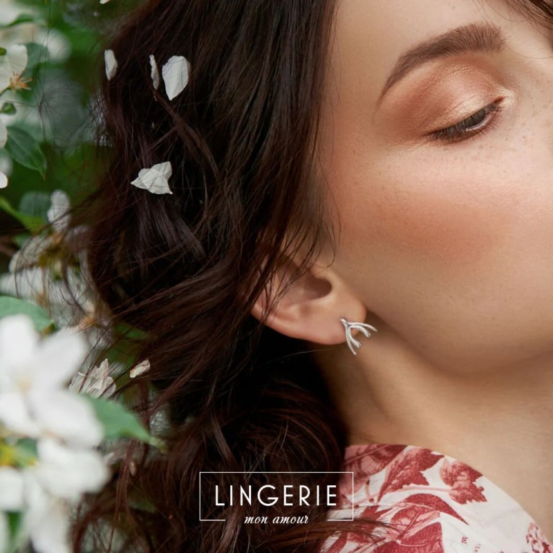 boucles d'oreilles biird Lingerie mon amour