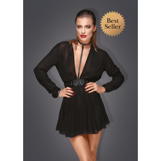 Robe voile Noir Handmade Lingerie mon amour